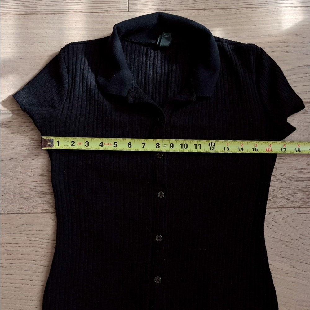 Women's Short Sleeve Bodycon Polo Dress - Wild Fable Black - Picture 14 of 14